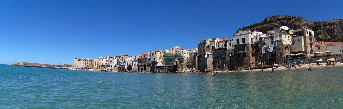 Cefalù seen from the sea