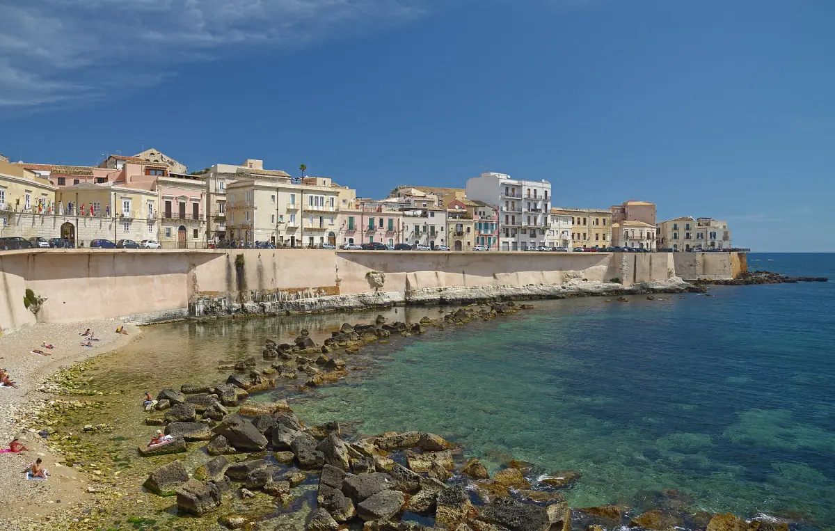 The seafront of Ortigia in Syracuse