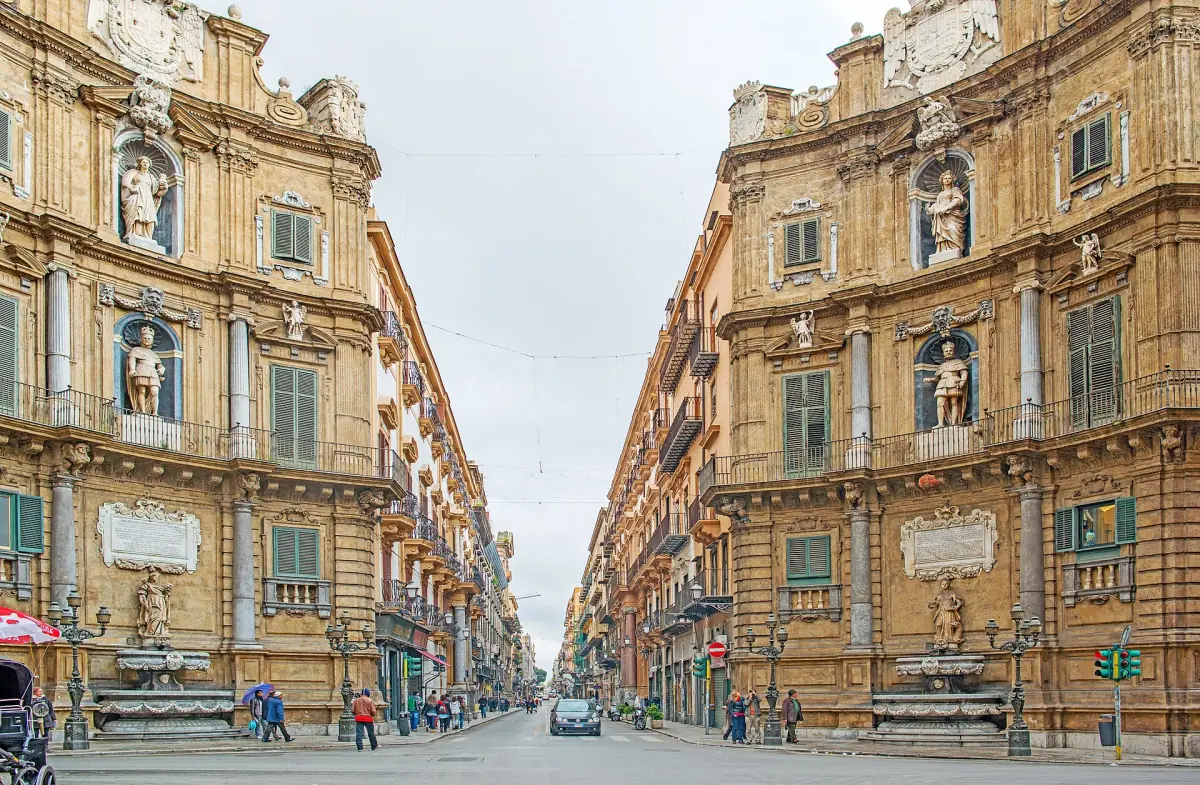 The Quattro Canti in Palermo